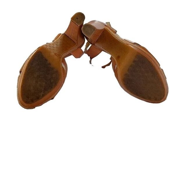 Antonio Melani Leather Bianca Block Heel Sandal size 7 - Picture 8 of 11